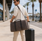 Men’s One-Shoulder Canvas Travel Training Bag