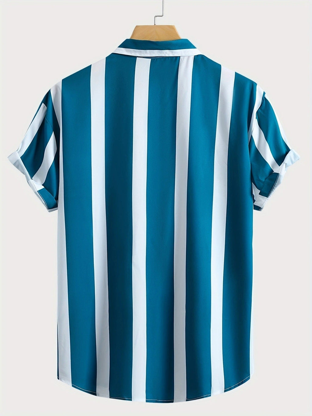 Men’s Striped Beach Casual Shirt