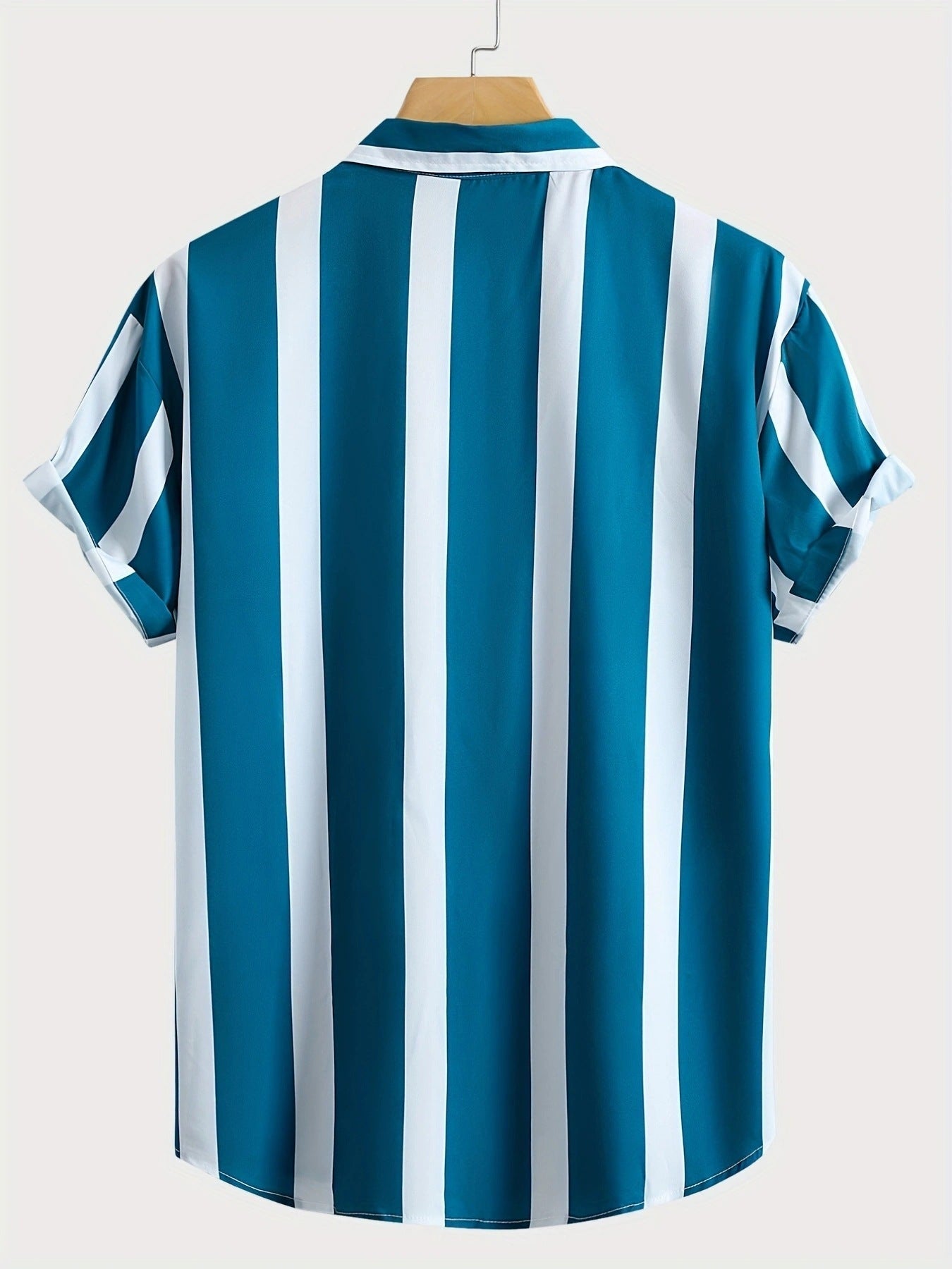 Men’s Striped Beach Casual Shirt