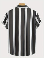 Men’s Striped Beach Casual Shirt