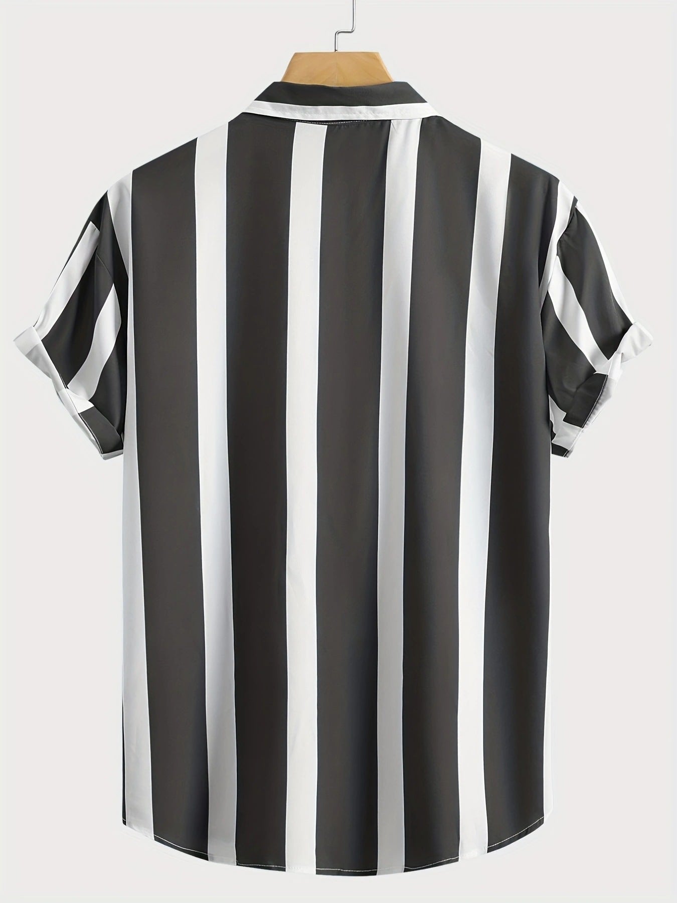 Men’s Striped Beach Casual Shirt