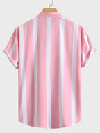 Men’s Striped Beach Casual Shirt