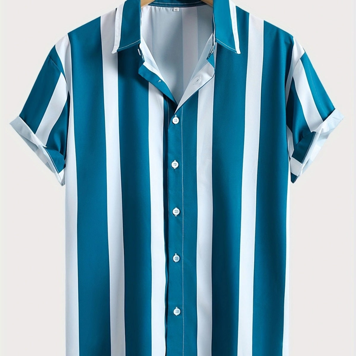 Men’s Striped Beach Casual Shirt