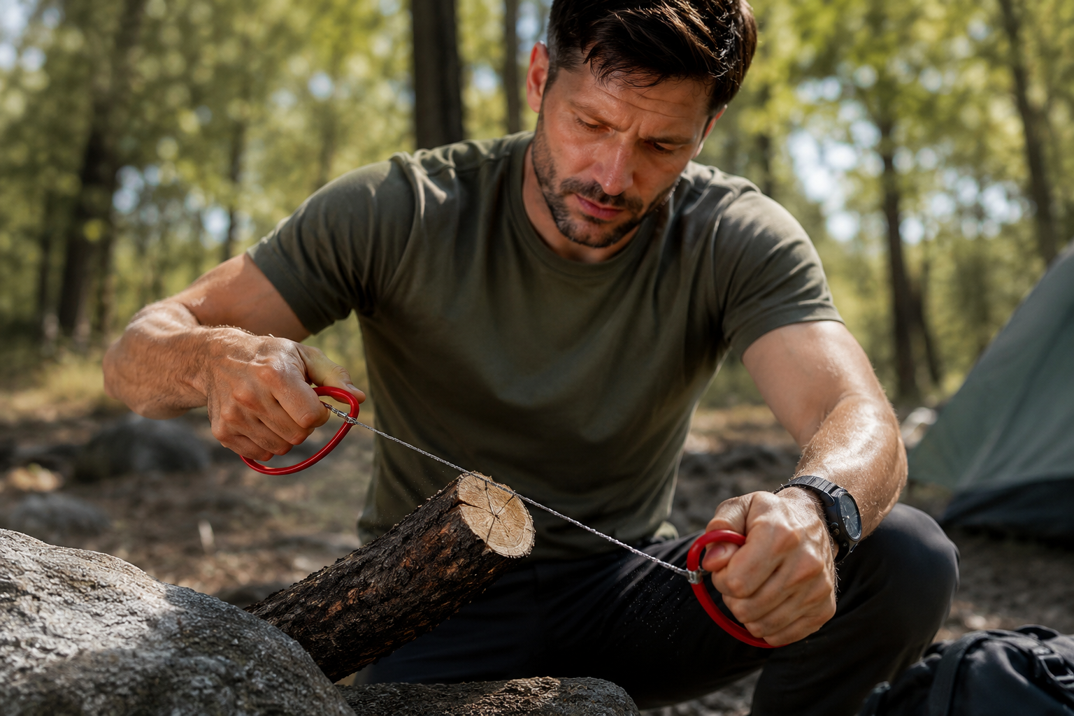 Portable Survival Wire Saw