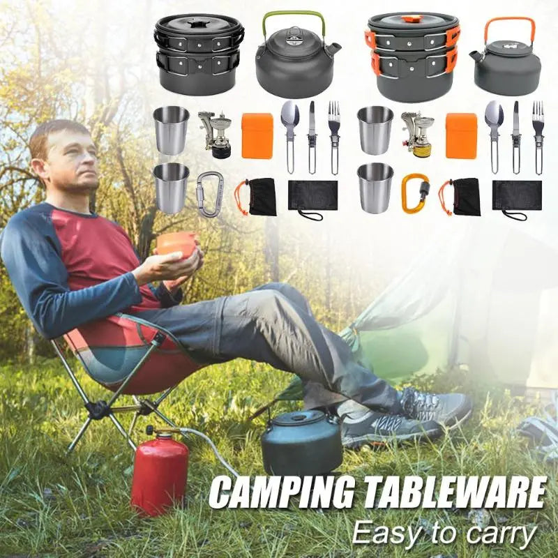 Lightweight Travel Cooking Pot Set