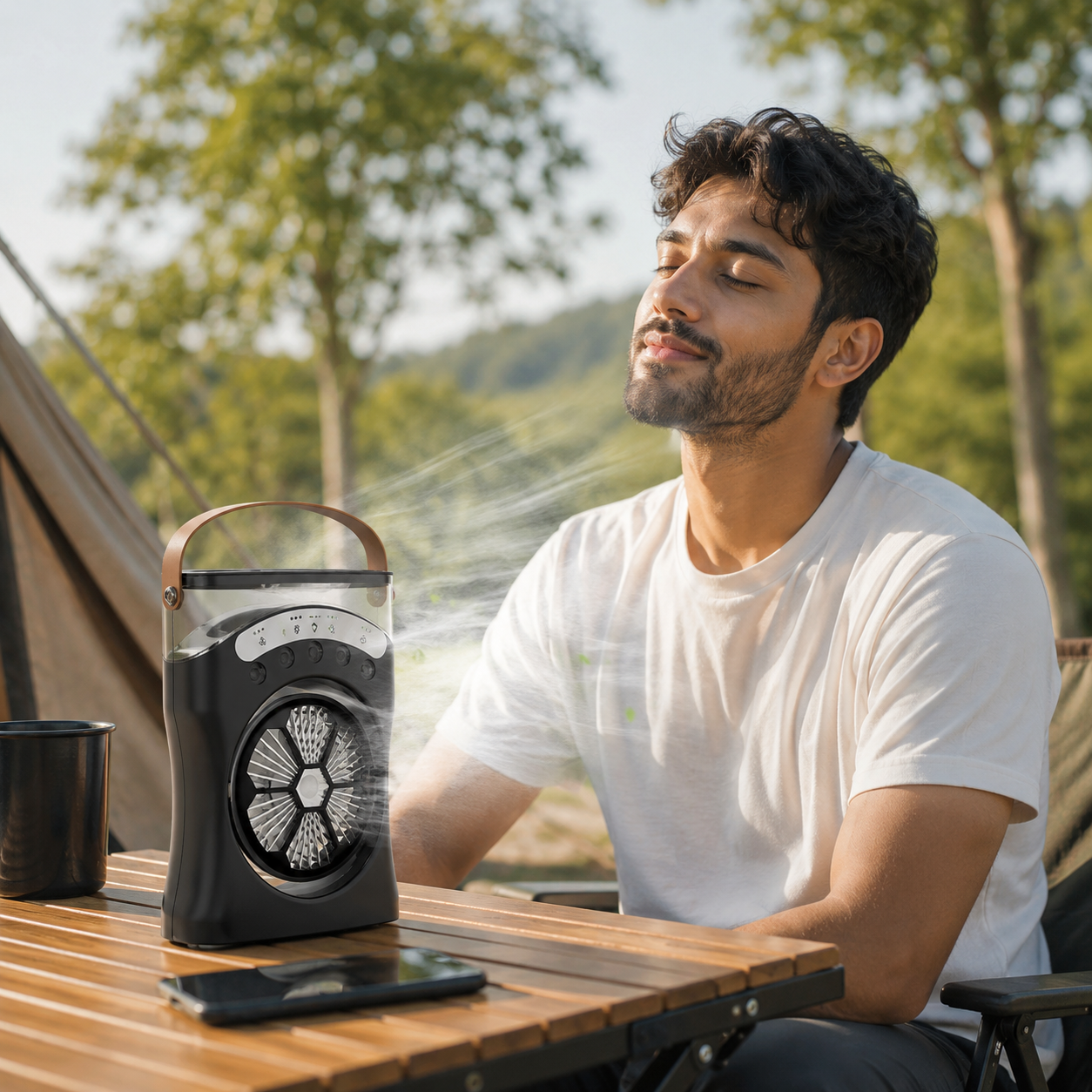 Portable Mini Humidifier Cooling Fan