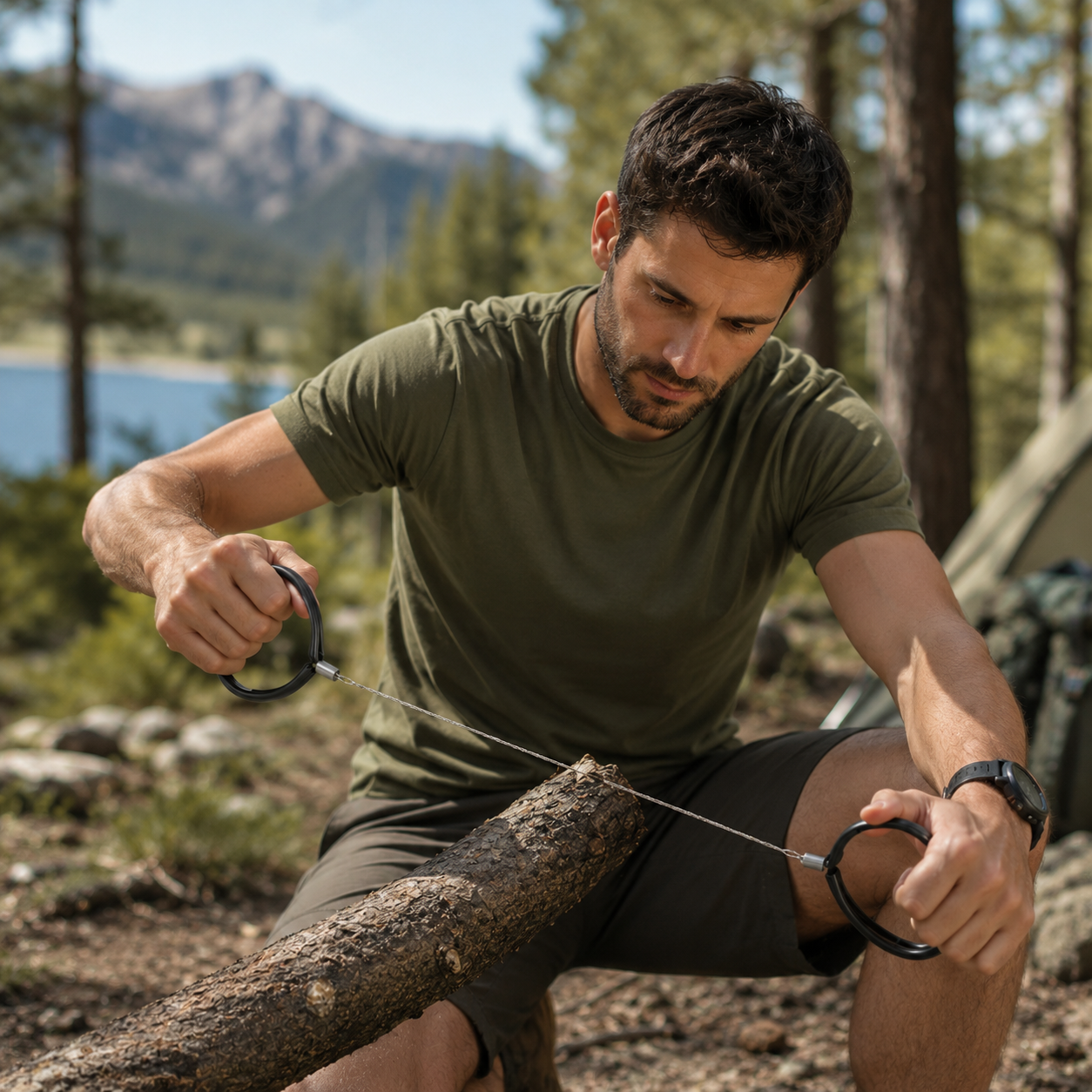 Portable Survival Wire Saw