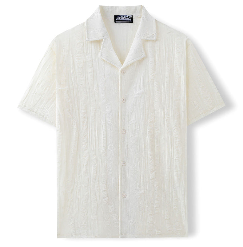 Men’s Cuban Collar Summer Shirt