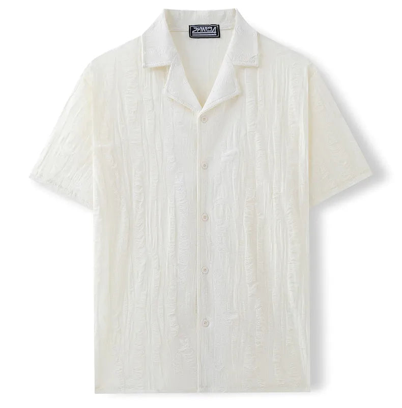 Men’s Cuban Collar Summer Shirt