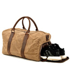 Men’s One-Shoulder Canvas Travel Training Bag