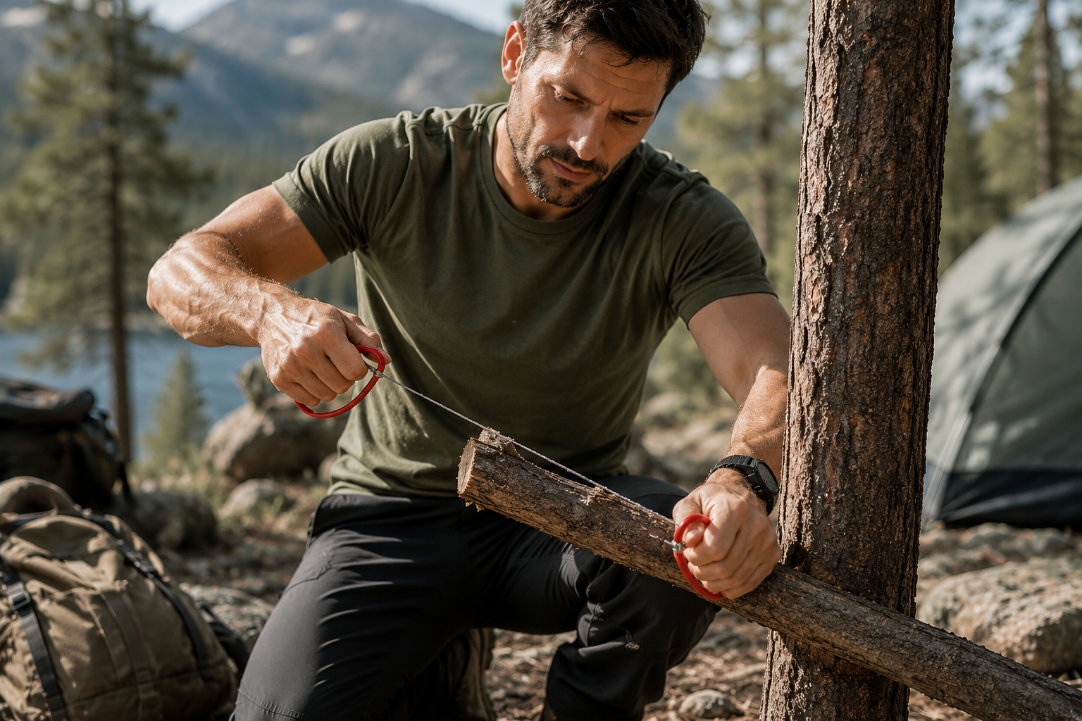Portable Survival Wire Saw