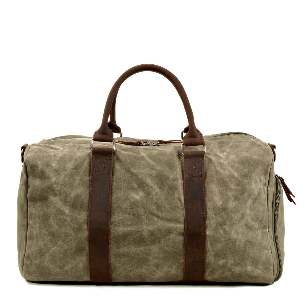 Men’s One-Shoulder Canvas Travel Training Bag