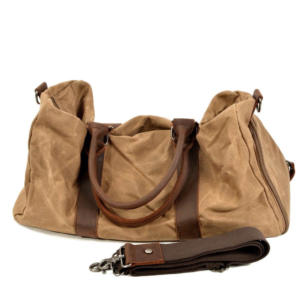 Men’s One-Shoulder Canvas Travel Training Bag