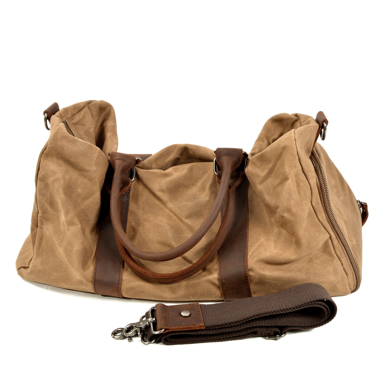 Men’s One-Shoulder Canvas Travel Training Bag