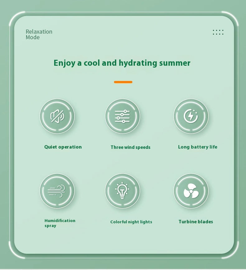 Portable Mini Humidifier Cooling Fan