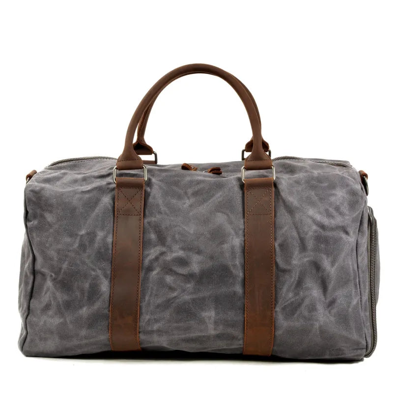 Men’s One-Shoulder Canvas Travel Training Bag