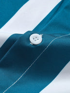 Men’s Striped Beach Casual Shirt