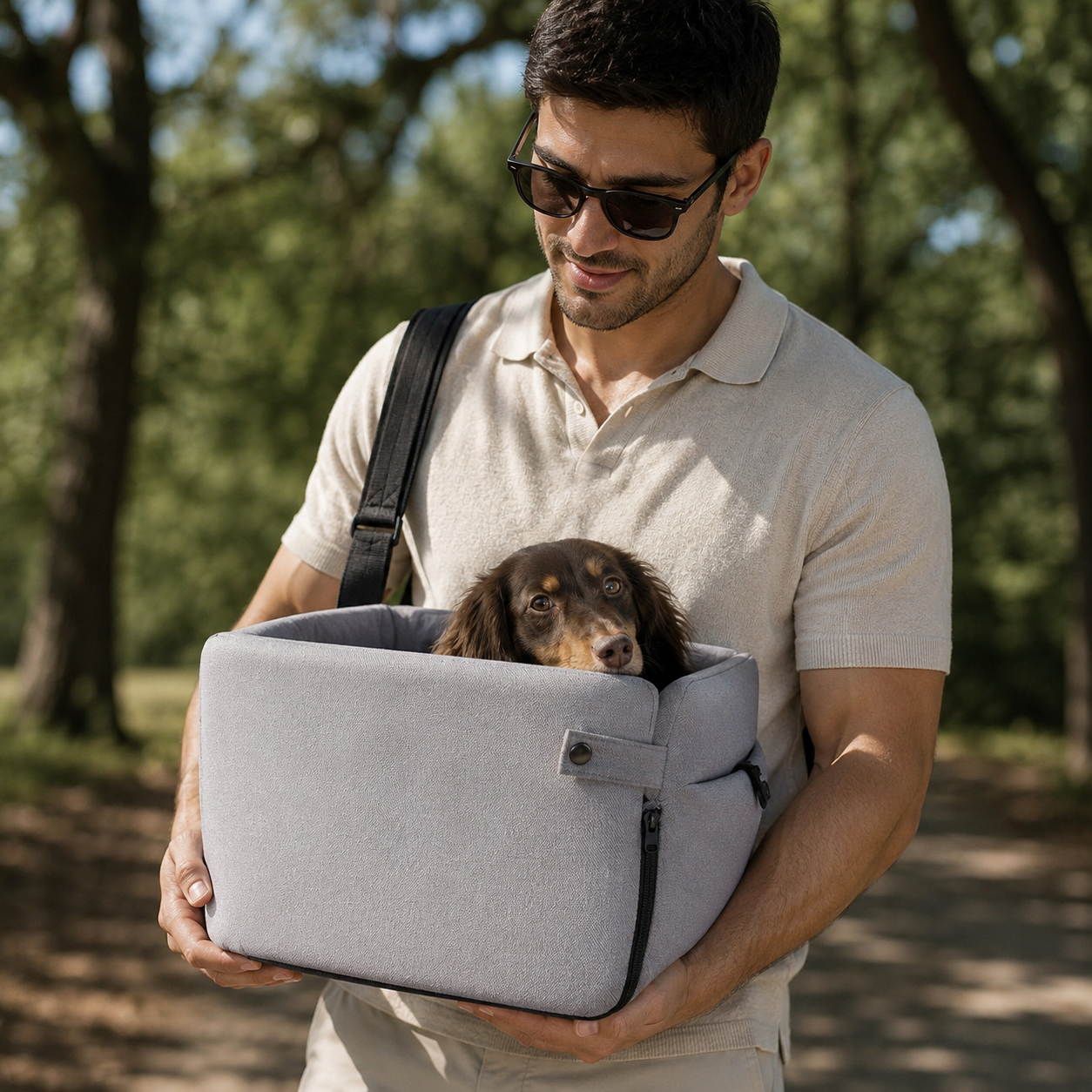 Portable Pet Car Seat Carrier