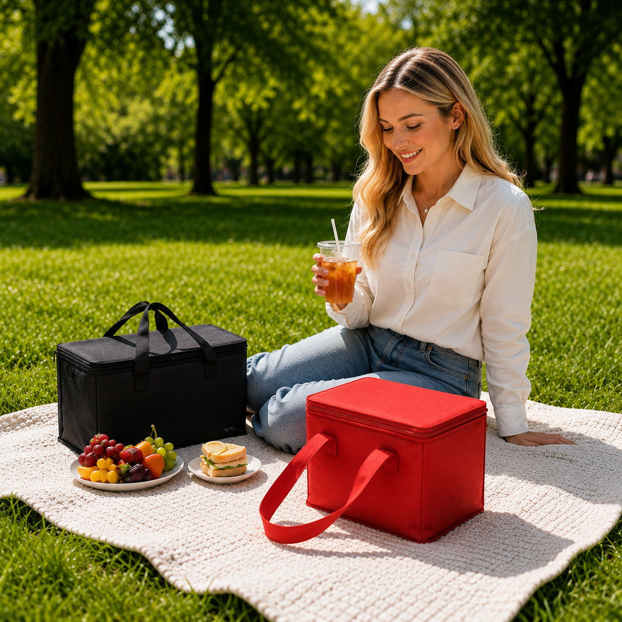 Portable Insulated Lunch Cooler Bag