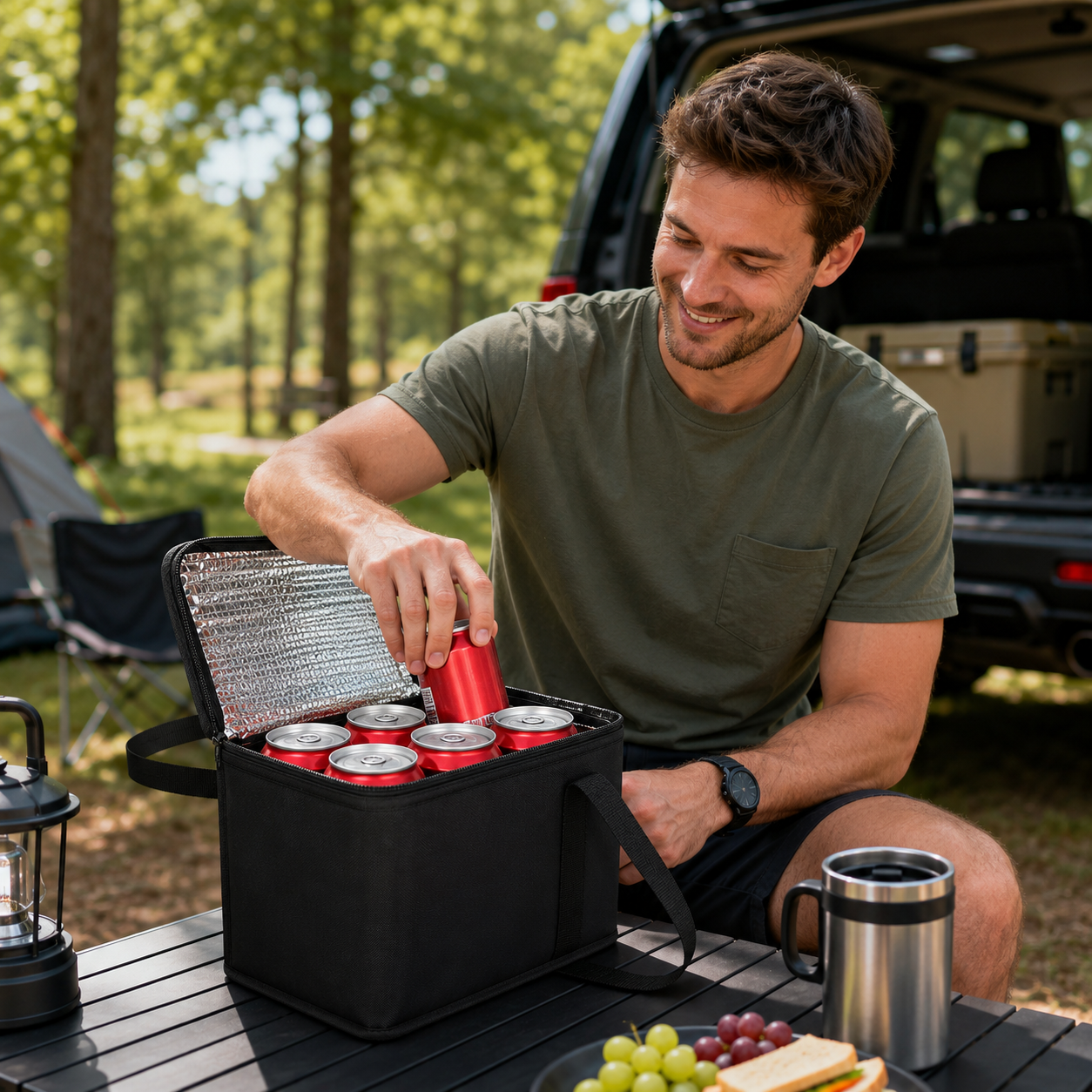 Portable Insulated Lunch Cooler Bag